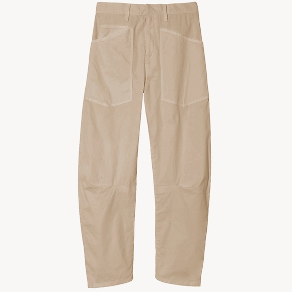 Nili Lotan Shon Pant sandstone Bow Leg Carpenter 8 tan - Picture 2 of 10